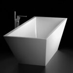 Baignoire îlot - cedam - thebes - 310 litres - blanc brillant - rectangulaire Baignoire îlot - cedam - thebes - 310 litres - blanc brillant - rectangulaire