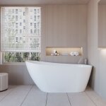 Baignoire �lot design en acrylique - 280l - 170 x 78 x 73cm - confort ergonomique et �l�gance moderne ...