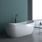 Baignoire lot ovale 180cm sogood vicenza502 acrylique blanc 180x80x60cm
