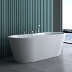 Baignoire lot ovale 180cm sogood vicenza602 acrylique blanc 180x80x63cm