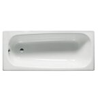Baignoire avec pieds contesa 140x70 en acier blanc - roca - a236196000