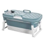 Baignoire - pl54 - pliable et portable - housse amovible isolante - plastique tpe durable capacit� 200 ...