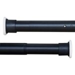 Bailey jo barre extensible à rideau 360 - 410cm sans perçage en acier composé noir mat diamètre 32mm Bailey jo barre extensible à rideau 360 - 410cm sans perçage en acier composé noir mat diamètre 32mm