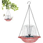 Bain d& 39 oiseaux ext�rieurfontaine � boisson solaire - abreuvoir suspendu pour colibris d�coration ...