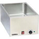 Bain marie �lectrique gn 1 / 1 - casselin - profondeur 150mm - acier inoxydable - thermostat 5 niveaux ...