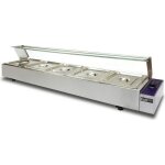 Bain marie electrique professionnel kukoo - 5 bacs gn 1 / 2 - acier inoxydable Bain marie electrique professionnel kukoo - 5 bacs gn 1 / 2 - acier inoxydable
