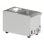 Bain marie professionnel compact  sauce 2 bacs gn 1 / 6 - casselin