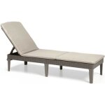 Bain de soleil - allibert by keter - jaipur - rsine imitation rotin tress - cappuccino - dossier rglable ...