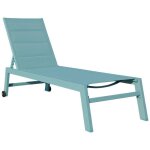 Bain de soleil barbados en textilne bleu clair - aluminium bleu clair