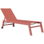 Bain de soleil barbados en textilne terracotta - aluminium terracotta