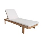 Bain de soleil bois dacacia multi positions avec coussin zenya