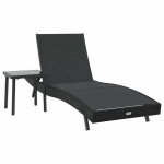 Bain de soleil - clarence� - transat - lot de 2 - ruigneuf - 2 places - noir polyrotin 69850