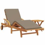 Bain de soleil - clarence� - transat - lot de 2 - ruigneuf - 2 places - taupe 200 x 67 x 84cm bois dacacia ...