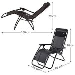 Bain de soleil noir inclinable et pliable beach - marque - modle - couleur principale: noir - pliant: ...