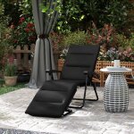Bain de soleil pliable transat inclinable 6 positions avec matelas + accoudoirs acier polyester 153 x ...