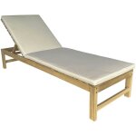 Bain de soleil - proloisirs - balito - ch�ssis en acacia fsc - coussin d�houssable inclus