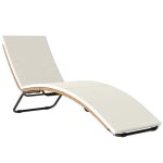 Bain de soleil en r�sine tress�e - transat de jardin - outsunny - design en s structure robuste acier ...