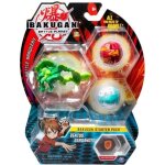 Pour bakugan - pack de demarrage ventus garganoid : 3 boules (blanche rouge verte) - battle planet