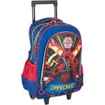 Bakugan sac  dos trolley dragonoid garons 15 x 35 x 46 cm bleu