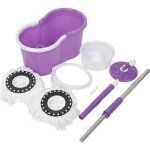Balai 360� tournant essorage 360� mop seau et essoreuse violet