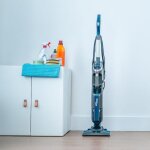 Balai aspirateur vapeur - eziclean - cyclosteam p310 - 1800 w - 35 g / min - 1 l - noir / bleu