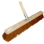Balai coco grande dimension : 100cm avec manche cantonnier 1. 40m