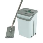 Balai cyan auto - nettoyage schage tte de vadrouille plate systme de seau  double