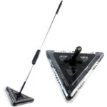 Balai lectrique sans fil - triangle - 360 - lger - rechargeable - tte pivotante