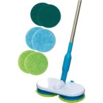 Balai motoris sans fil - folaya - rechargeable - 2 ttes rotatives - 6 plateaux de nettoyage - autonomie ...