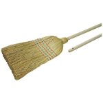 Balai paille - marque - modle - manche bois naturel - sortie de fibre 51 cm - l. totale 151 cm