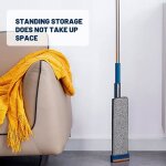 Balai serpill�re avec essorage int�gr� - hono - rotation � 360� - 4 tampons en microfibre - 356 cm de ...