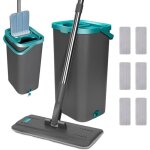 Balai serpill�re microfibre serpill�re seau essoreur avec 6 tampons s serpill�re de nettoyage pour sols ...