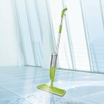 Balai serpillre avec rservoir ayun - vert - fonction spray - capacit 500ml