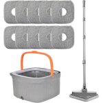 Balai serpill�re avec seau ensemble vadrouille et seau avec essoreuse de sol s�pare la salet� et l eau ...