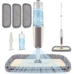 Balai serpill�re vaporisateur balai lave sol spray mop microfibre balais reservoir 3 tampons de vadrouille ...