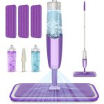 Balai serpill�re vaporisateur balai lave sol spray mop microfibre balais reservoir 3 tampons vadrouille ...