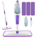 Balai serpill�re vaporisateur - swapy - violet - 550 ml - tampons microfibre r�utilisables - 428x1049x102 ...