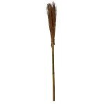 Balai de sorcire - marque - 105 cm - manche en bambou - garni de paille - jouet pour enfant