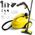 Balai vapeur 2000w pression 5 bars r�servoir 2 l 15 accessoires nettoyage tapis rideaux vitres