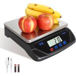 Balance de cuisine professionnelle - woopso - 30 kg - pr�cision 1g - 6 unit�s de mesure - �cran lcd r�tro�clai ...