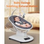 Balancelle b�b� - 3 en 1 - transat �lectrique avec t�l�commande 5 amplitudes de balan�oire et musique ...
