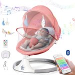 Balancelle bb lectrique 3 en 1 avec tlcommandetable  manger transat bb 5 modes de balancementminuterie ...