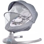Bebe2luxe alpha: balancelle bebe / transat bebe �lectrique jusqua 9kg bluetooh pour smartphone harnais ...