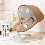 Balancelle transat b�b� balancelle �lectrique 3 en 1 t�l�commande 3 modes balancement minuterie balancoire ...