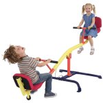 Balan�oire � bascule pour enfant - aiyaplay - rotation 360 degr�s - si�ges rembourr�s - acier - 3 � 12 ...