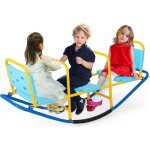 Balan�oire � bascule en m�tal dreamade avec 3 si�ges poign�es et dossiers ergonomique pour enfants de ...