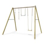 Balan�oire en bois poutre m�tal 3 m adulte skyler 2 - 3 personnes