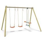 Balan�oire double avec face � face - techwood harmonie blou - al�o by trigano