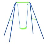 Balançoire d?extérieur portique de jardin pour enfant + 3 ans cadre en métal outdoor toys 142x142x180 ... Balançoire d?extérieur portique de jardin pour enfant + 3 ans cadre en métal outdoor toys 142x142x180 ...