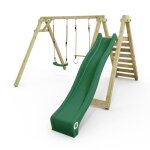 Balan�oire multifonction wickey smart swift avec toboggan 300 cm vert 2 si�ges et agr�s ? 10 ans de garantie ...